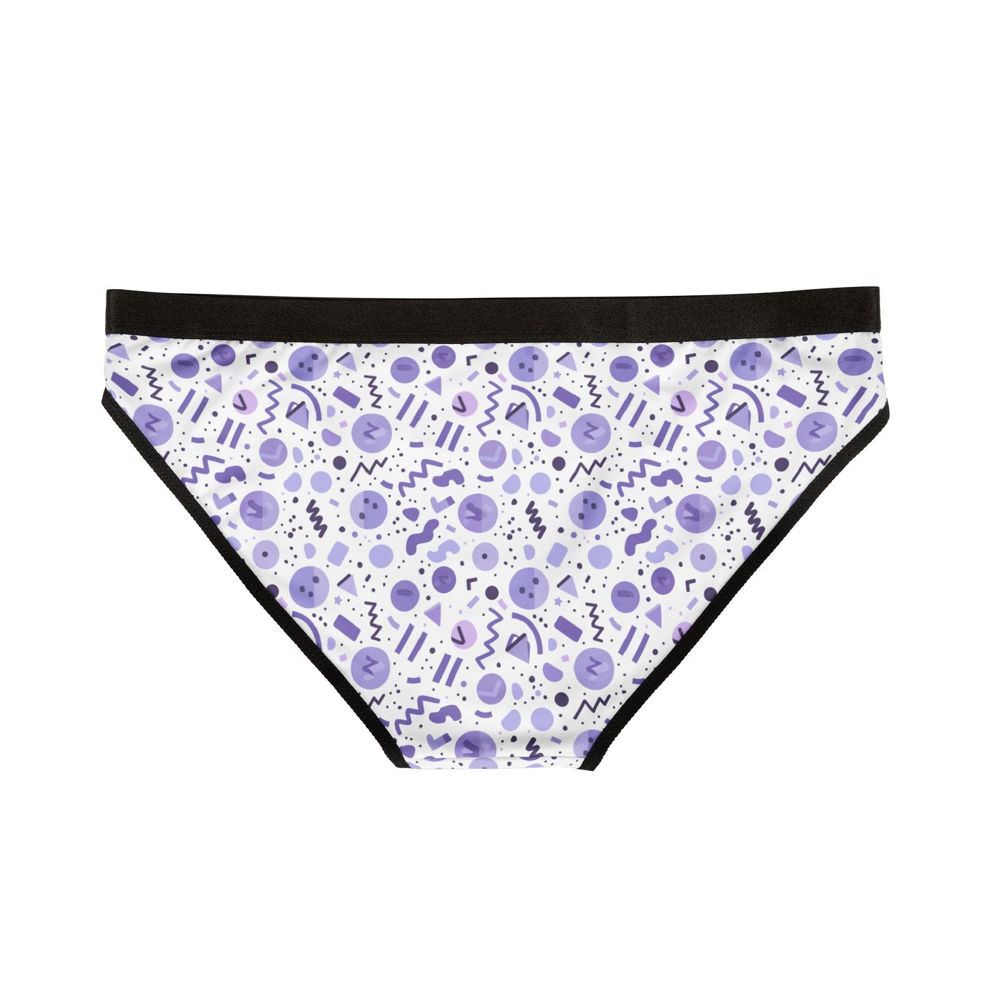 Sisterwives Retro Purple & White Print Women's Underwear, Vibrant Lingerie, Comfortable Panties, Gift for Her, Everyday Essentials, Colorful Intimates