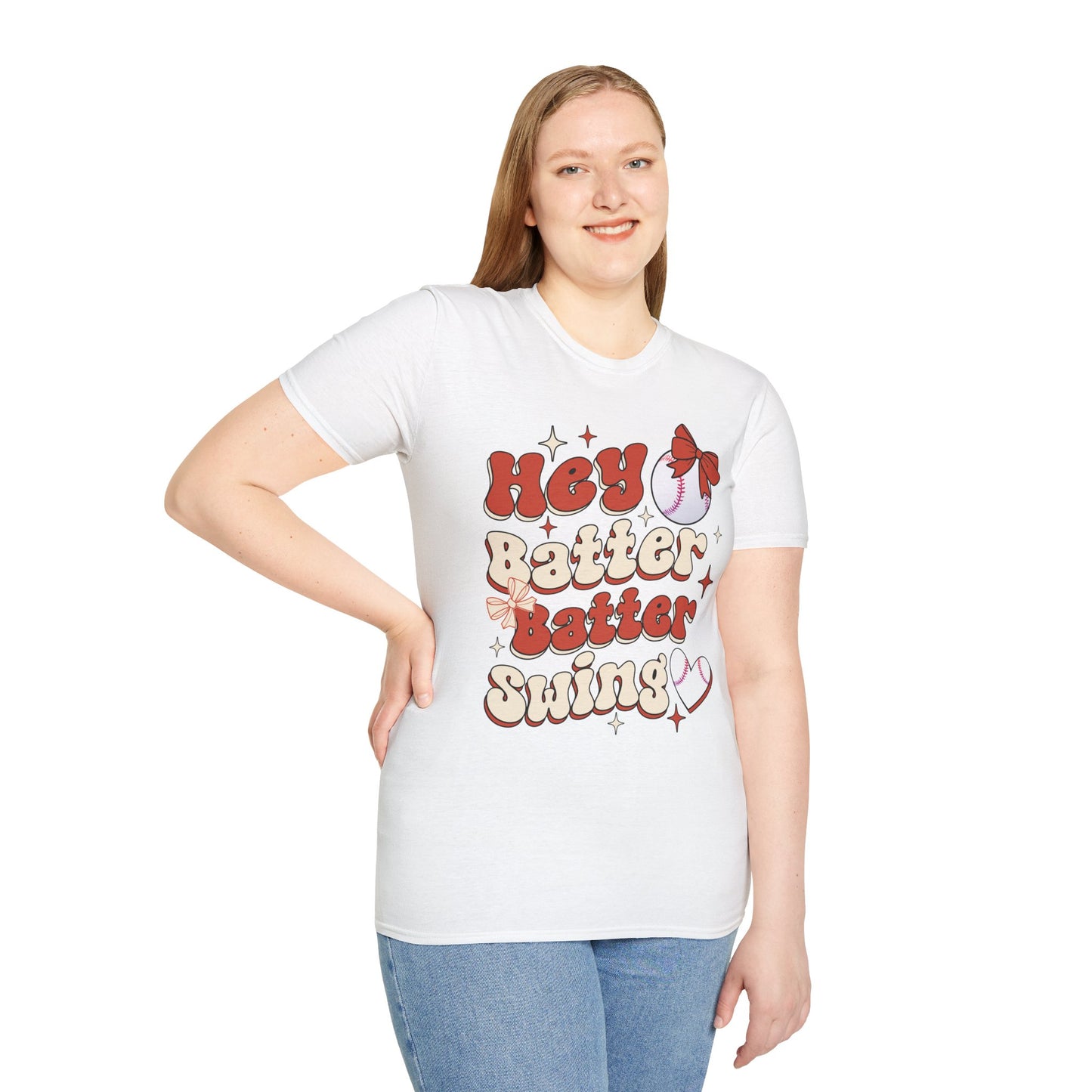 Hey Batter Batter Swing T-Shirt | Playful Swinger Humor Tee | ENM & Polyamory Lifestyle Apparel