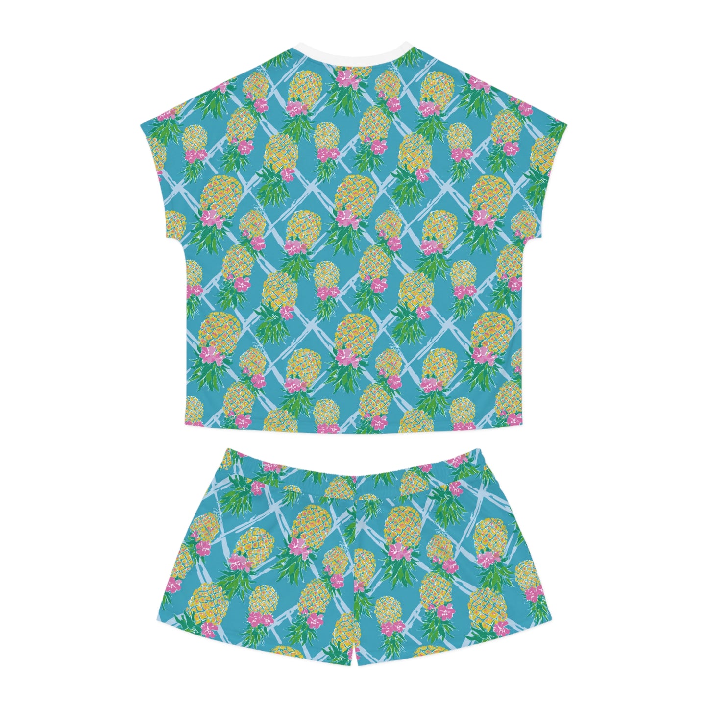 Upside Down Pineapple Pajama Set | Swinger & Polyamory Sleepwear | Ethical Non-Monogamy Lounge Set | Playful Lifestyle Pajamas