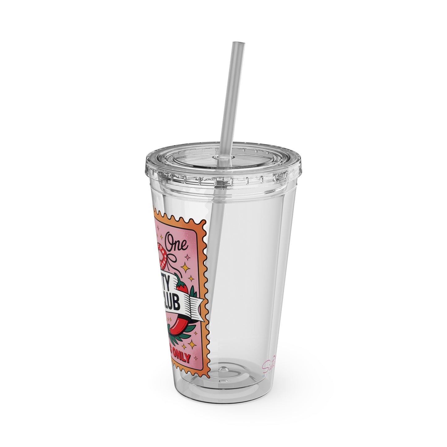 Admit One: Smutty Book Club – 16oz Sunsplash Tumbler | Polyamory Pride Cup | ENM Lifestyle Drinkware | Swinger Aesthetic Travel Cup | Spicy Romance Reader Gift | Poly, Open Relationship, Hotwife Vibes...