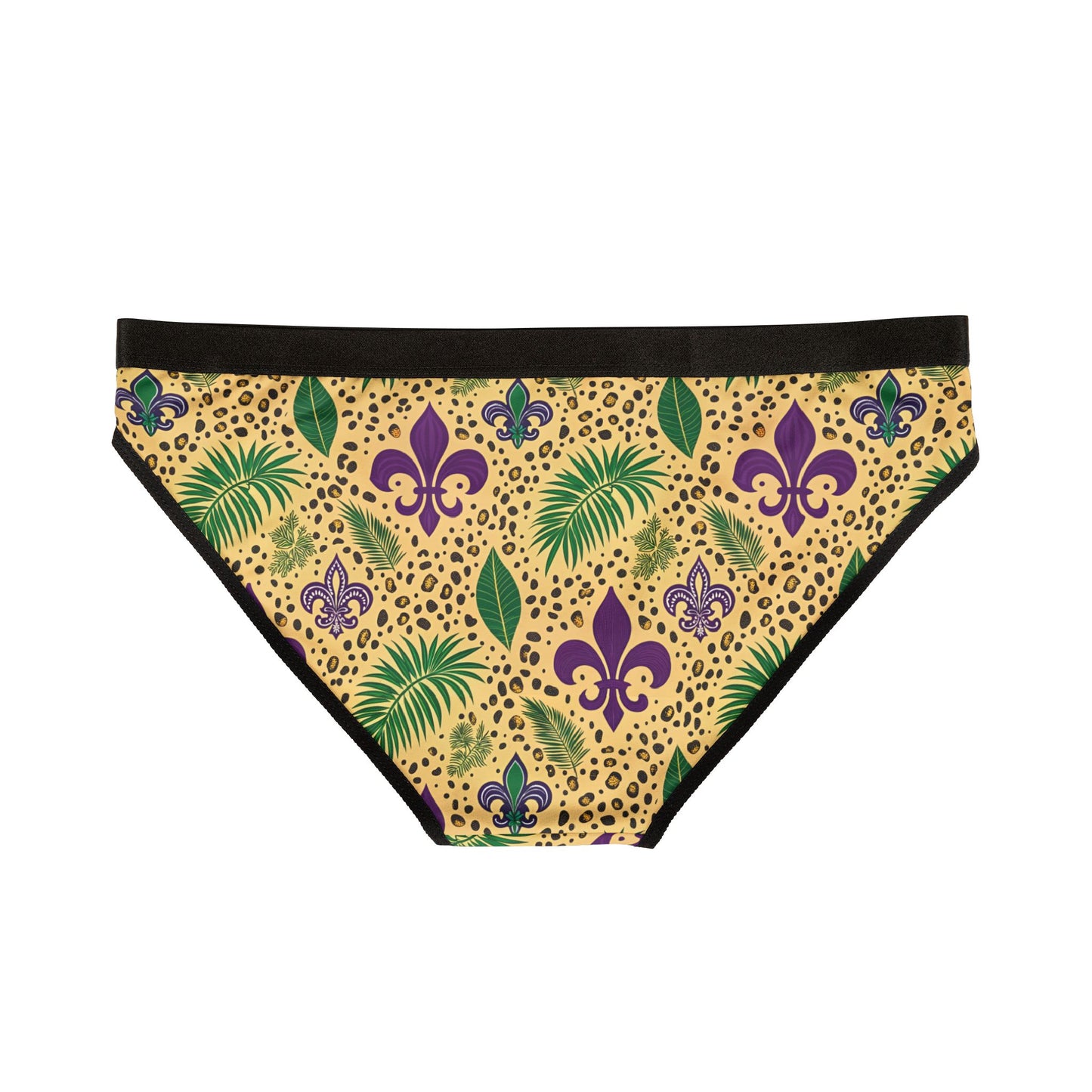 Mardi Gras Print Ladies Panties | Matching Couple & Throuple Polyamory Underwear