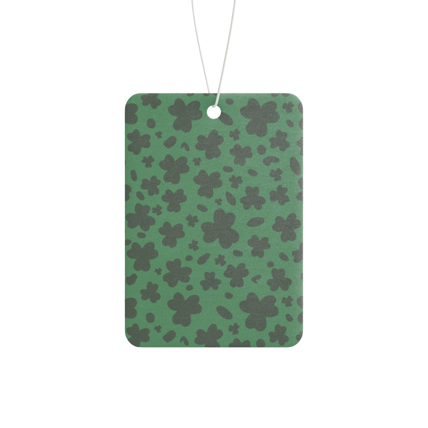 Green Clover Car Air Freshener – Lucky Retro Aesthetic Hanging Diffuser | Pine, New Car & Black Ice Scents