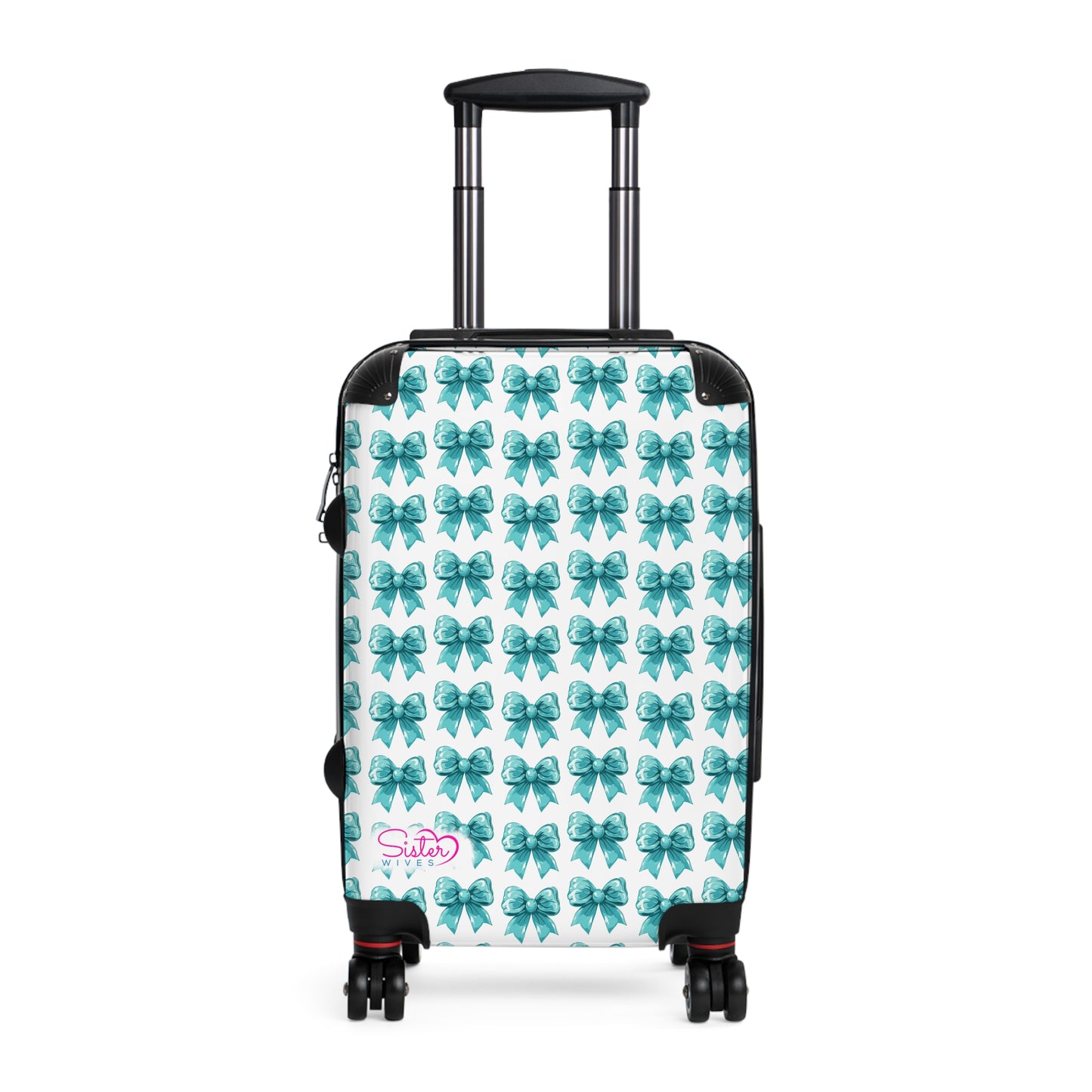 Coquette Blue Bows Sisterwives Suitcase - Luggage, Travel Gear, Vacation Essential, Summer Adventure Bag, Stylish Travel Accessory