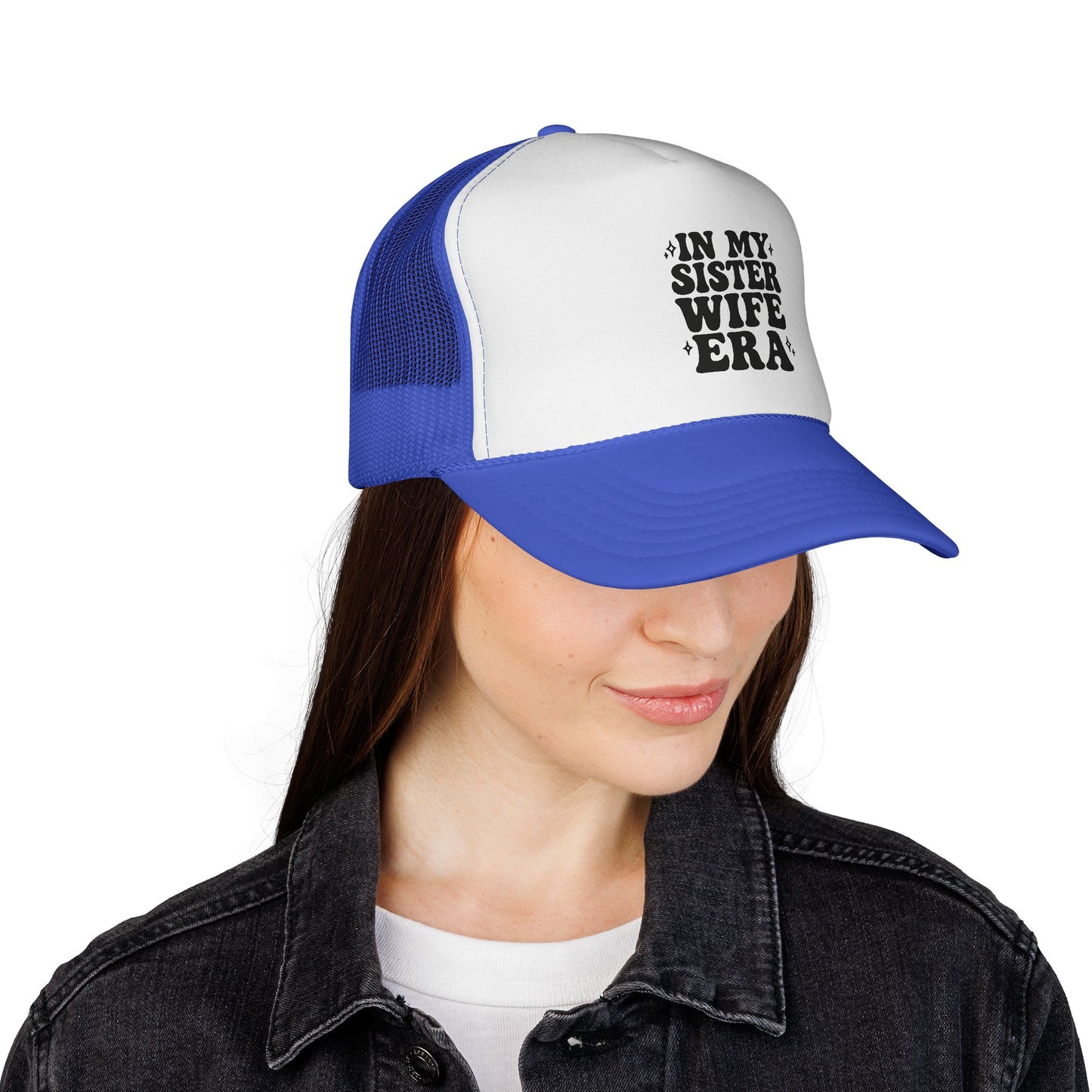 In My Sisterwife Era Trucker Hat – Retro Mesh Cap, Adjustable Snapback