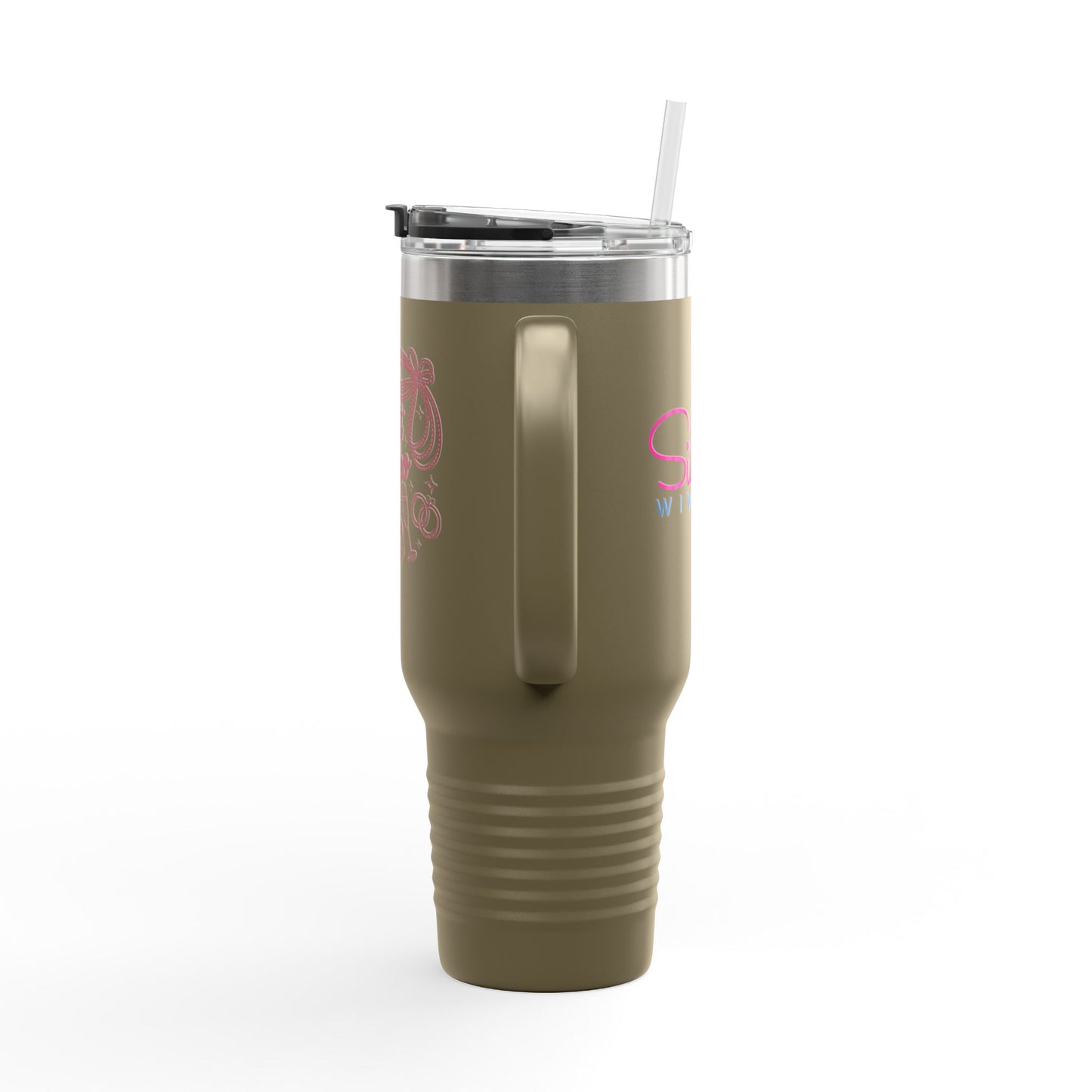 Last Rodeo 40oz Insulated Travel Mug – Western Bachelorette Lucky Cowgirl Tumbler with Straw | Stainless Steel BPA-Free Cup