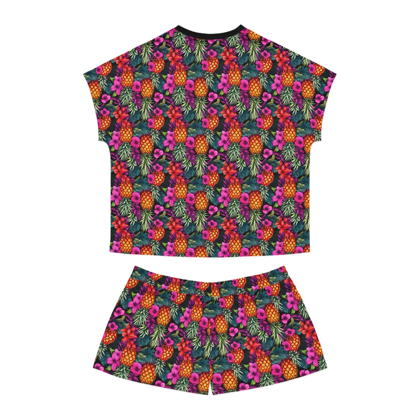 Upside Down Pineapple Pajama Set | Swinger & Polyamory Sleepwear | Ethical Non-Monogamy Lounge Set | Playful Lifestyle Pajamas