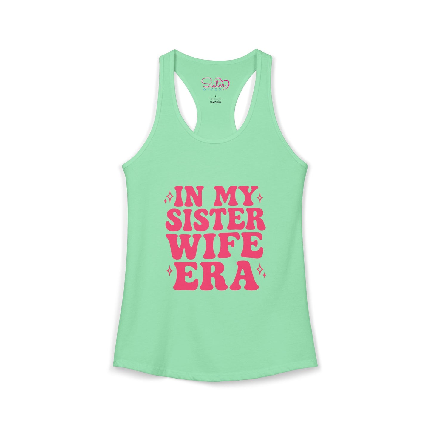 In My Sister Wife Era Racerback Tank | Polyamory & ENM Lifestyle Tank Top | Chosen Family Black Summer Shirt | Inclusive Relationship Apparel